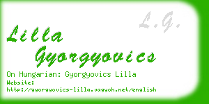 lilla gyorgyovics business card